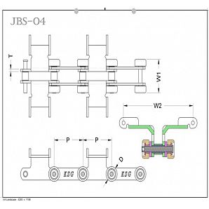 单手输送链PVC款 Single Former Conveyor Chain PVC Mode