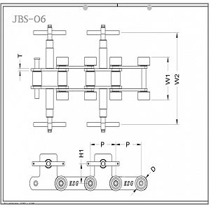 双手输送链PVC款 Double Former Conveyor Chain PVC Mode